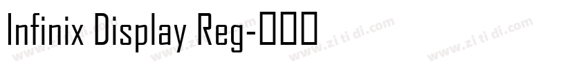 Infinix Display Reg字体转换